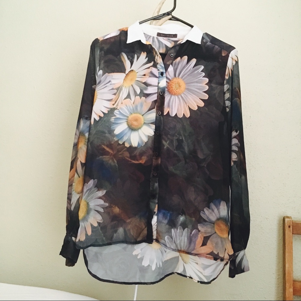 Floral sheer